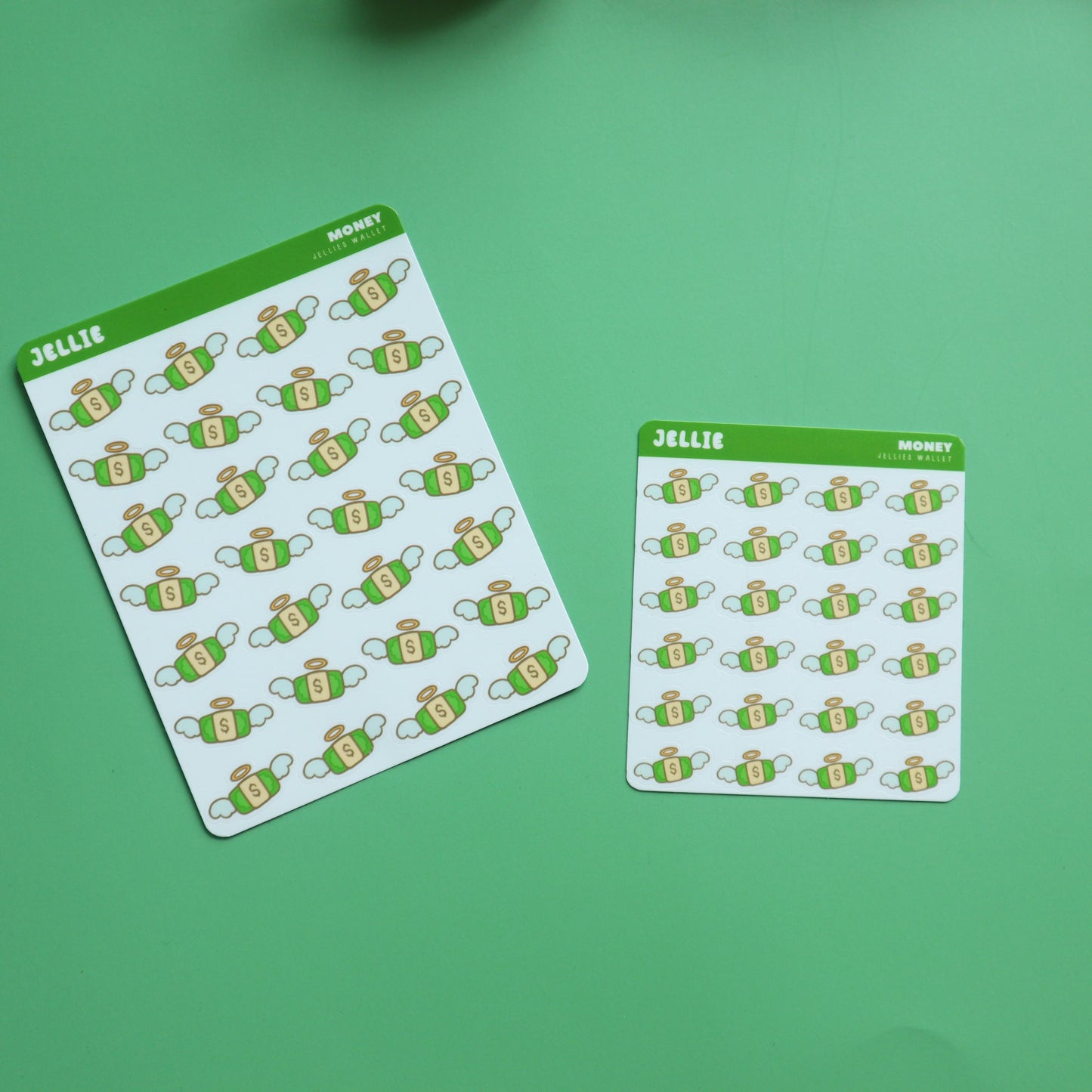 Money Flying Hobonichi Stickers - Finances Bujo/Bullet Journal Planner Stickers - Matte/Glossy