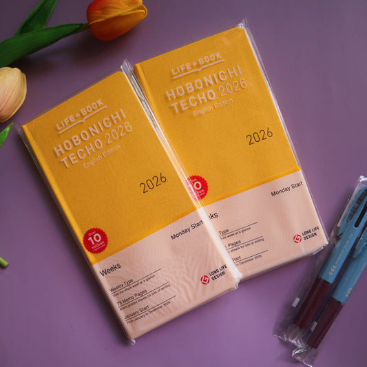 Hobonichi Weeks Colors 2026 - January/April Start- English/Japanese