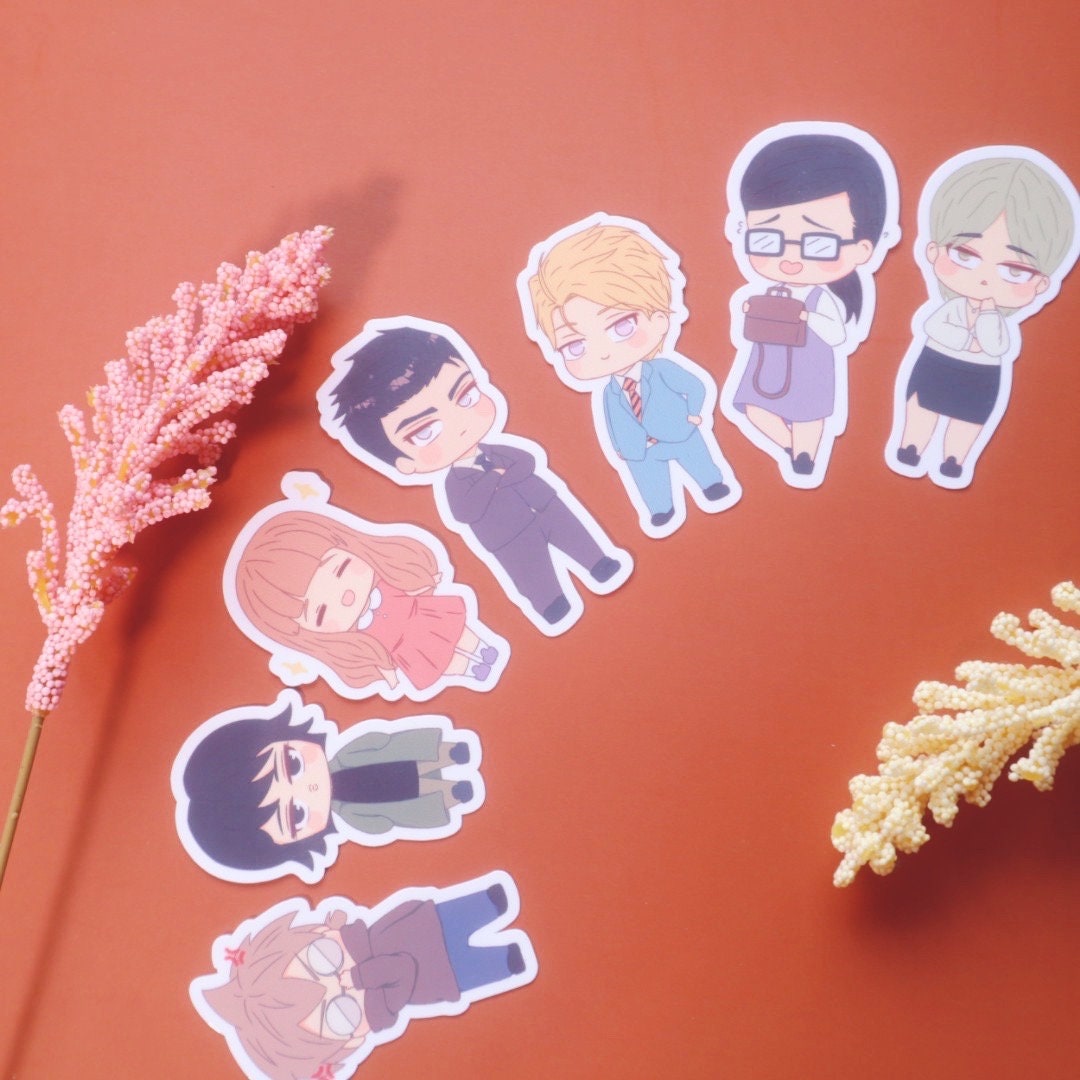 On or Off BL Chibi Sticker Set - Waterproof Glossy