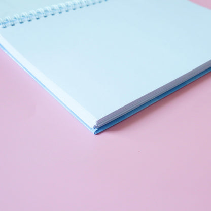 Reusable A5 Sticker Book - Jellies World Kawaii 50 Pages Front & Back - Scrapbook/Journaling  - Blue Pink Purple