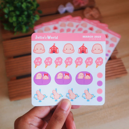 Uke-chin Seme-chin Funfair Planner Stickers - Yaoi/BL Cute Chibi- Mini Bujo/Bullet Journal Planner Stickers - Matte/Glossy