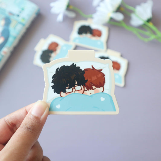 Manhwa Magnetic Bookmark-  Cuddle Chibi Kawaii Fanart - Yaoi/BL Manga