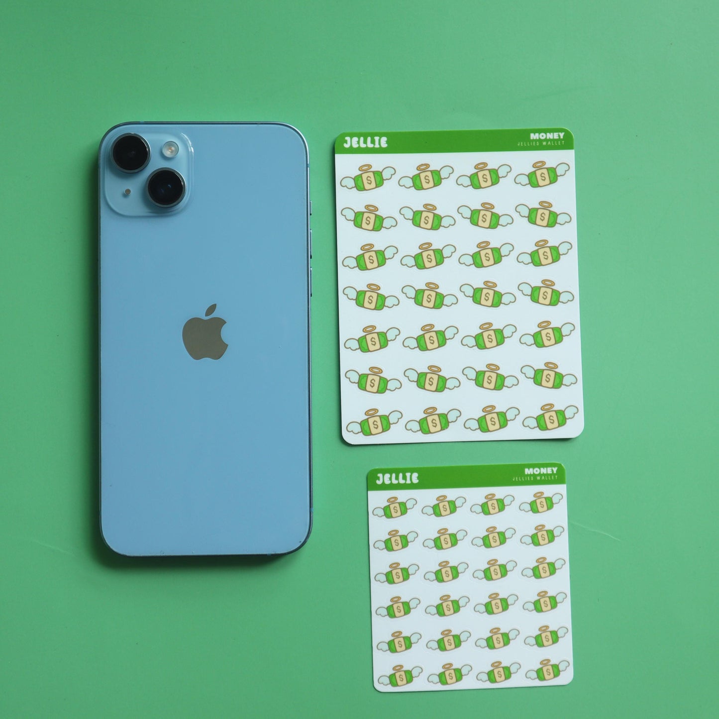Money Flying Hobonichi Stickers - Finances Bujo/Bullet Journal Planner Stickers - Matte/Glossy