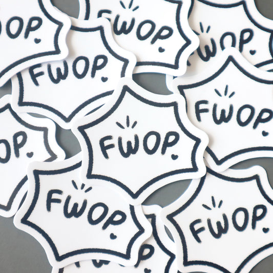 Manga/Manhwa Sound Effects Sticker Set - Yaoi/BL Slurp Thrust Fwop Suck - Waterproof Glossy Laptop Decal Stickers