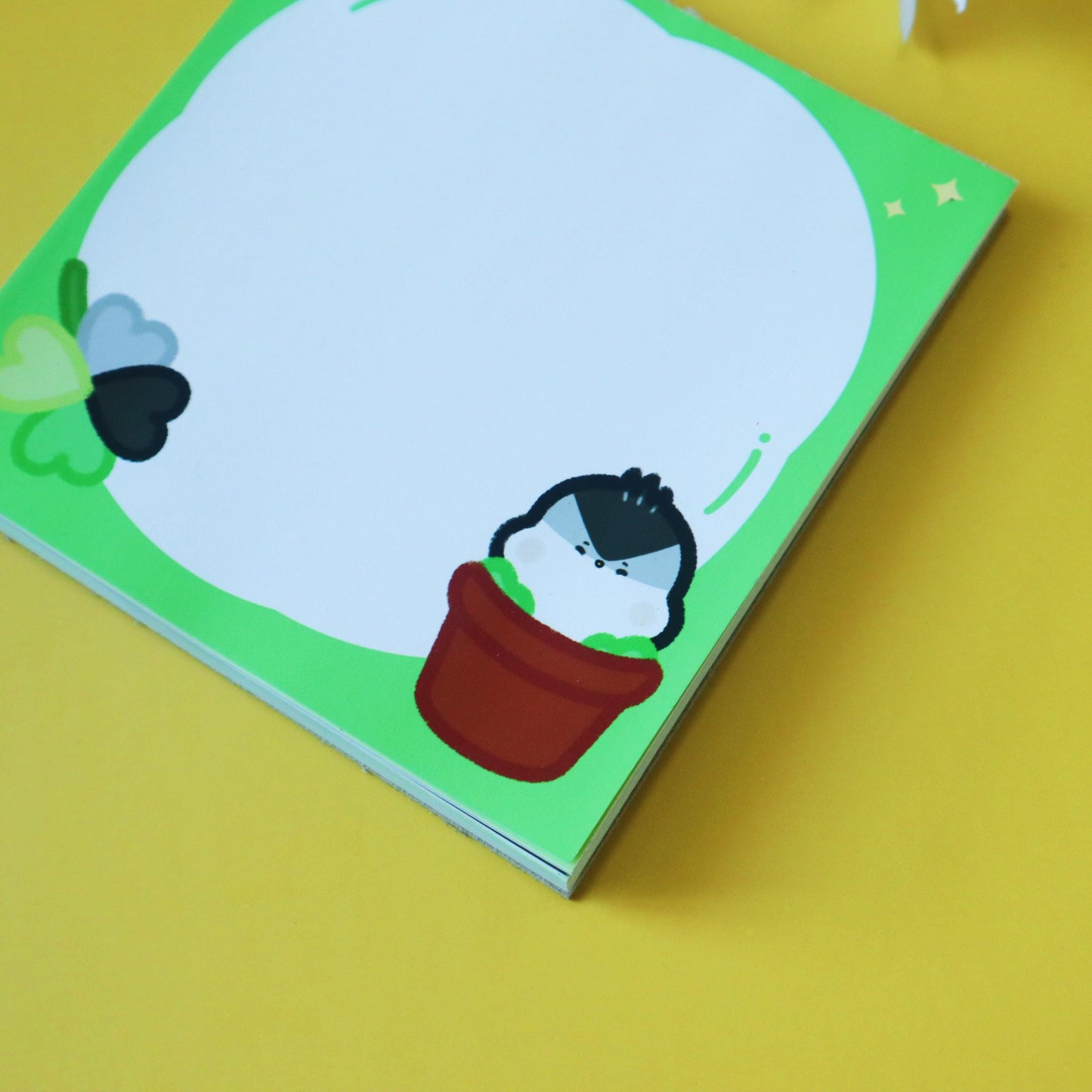 Aromantic Flag LGBT Memopad - To-Do-List Memopad Grocery List - Aromantic Flag Kawaii Bird Arrow Green