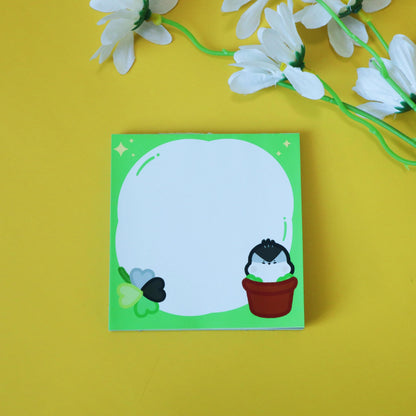 Aromantic Flag LGBT Memopad - To-Do-List Memopad Grocery List - Aromantic Flag Kawaii Bird Arrow Green