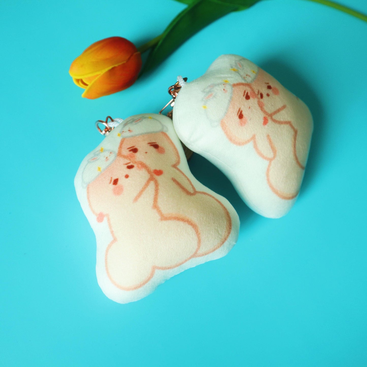 Chibi Penis Cute Plushie Keychain - Yaoi/BL Manhwa Uke-chin Seme-chin