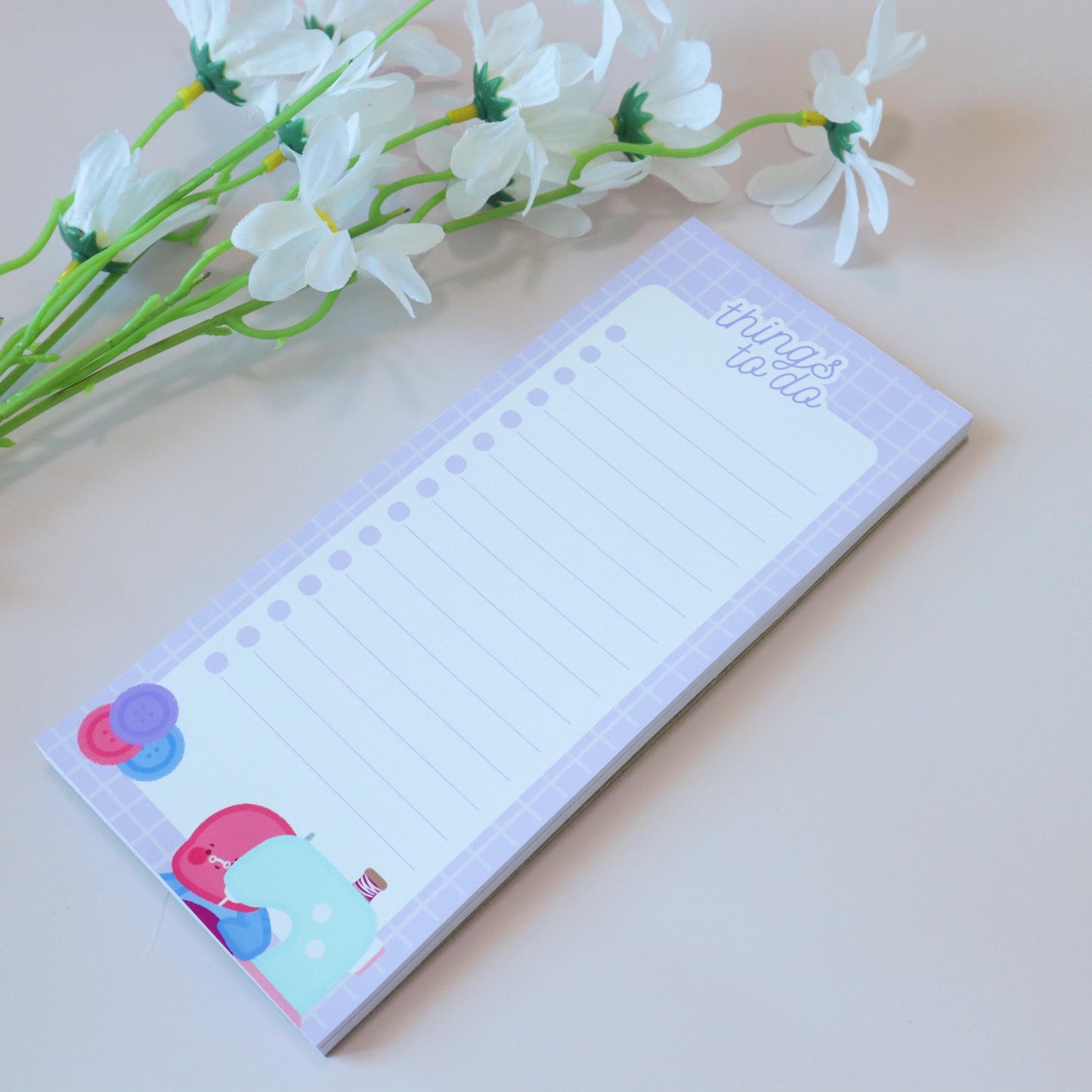 Things To Do Bisexual Notepad List - To-Do-List Magnetic Grocery List - Bisexual Flag Subtle Kawaii Spider, Nibbles