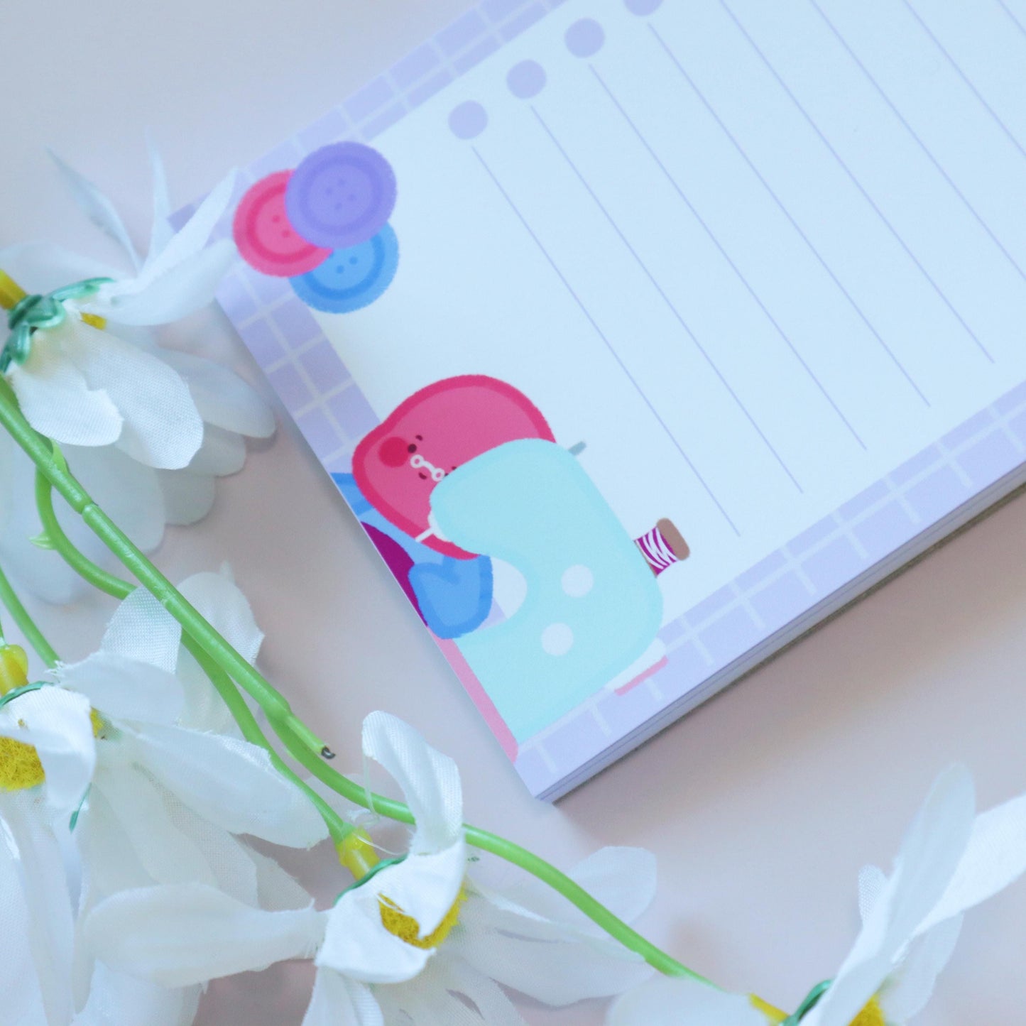 Things To Do Bisexual Notepad List - To-Do-List Magnetic Grocery List - Bisexual Flag Subtle Kawaii Spider, Nibbles