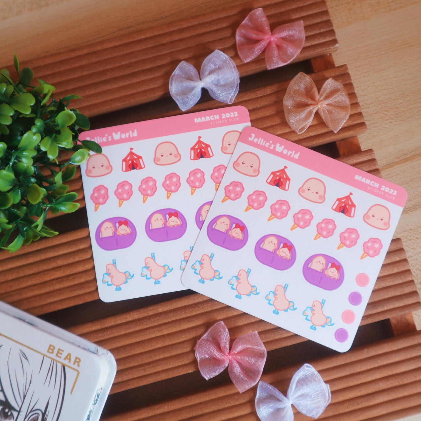 Uke-chin Seme-chin Funfair Planner Stickers - Yaoi/BL Cute Chibi- Mini Bujo/Bullet Journal Planner Stickers - Matte/Glossy