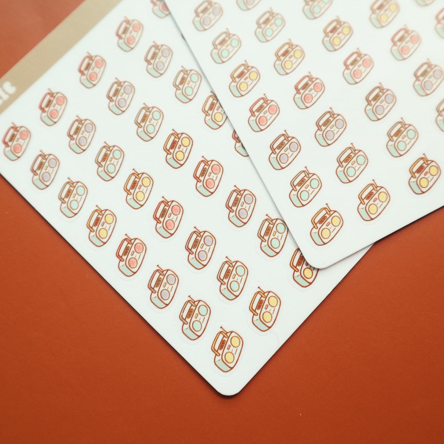 Radio Isometric Planner Stickers - for Hobonichi/Kinbor Journals - Jellie's Music
