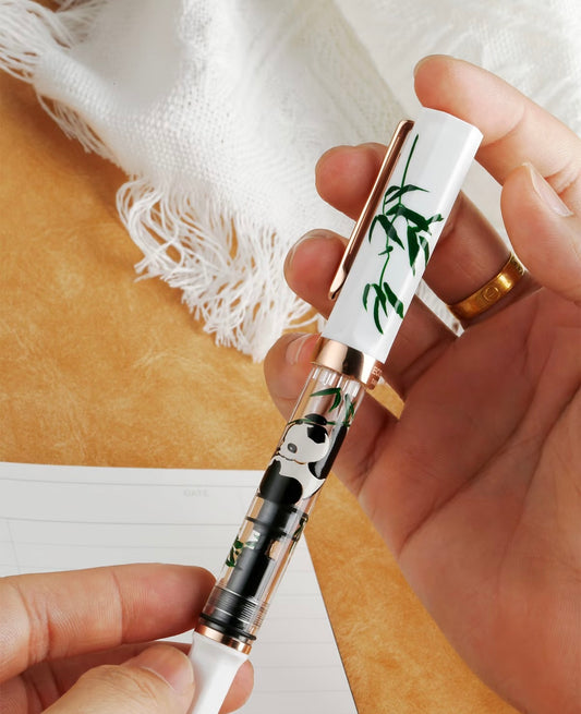 TWSBI ECO RG Panda Fountain Pen - White Rose Gold Limited Edition