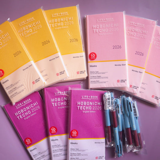 Hobonichi Weeks Colors 2026 - January/April Start- English/Japanese