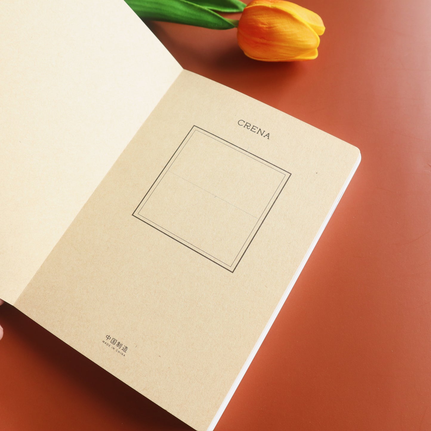 CRENA A6/A5 DayFree Diary [UNDATED] - White/Brown/Black