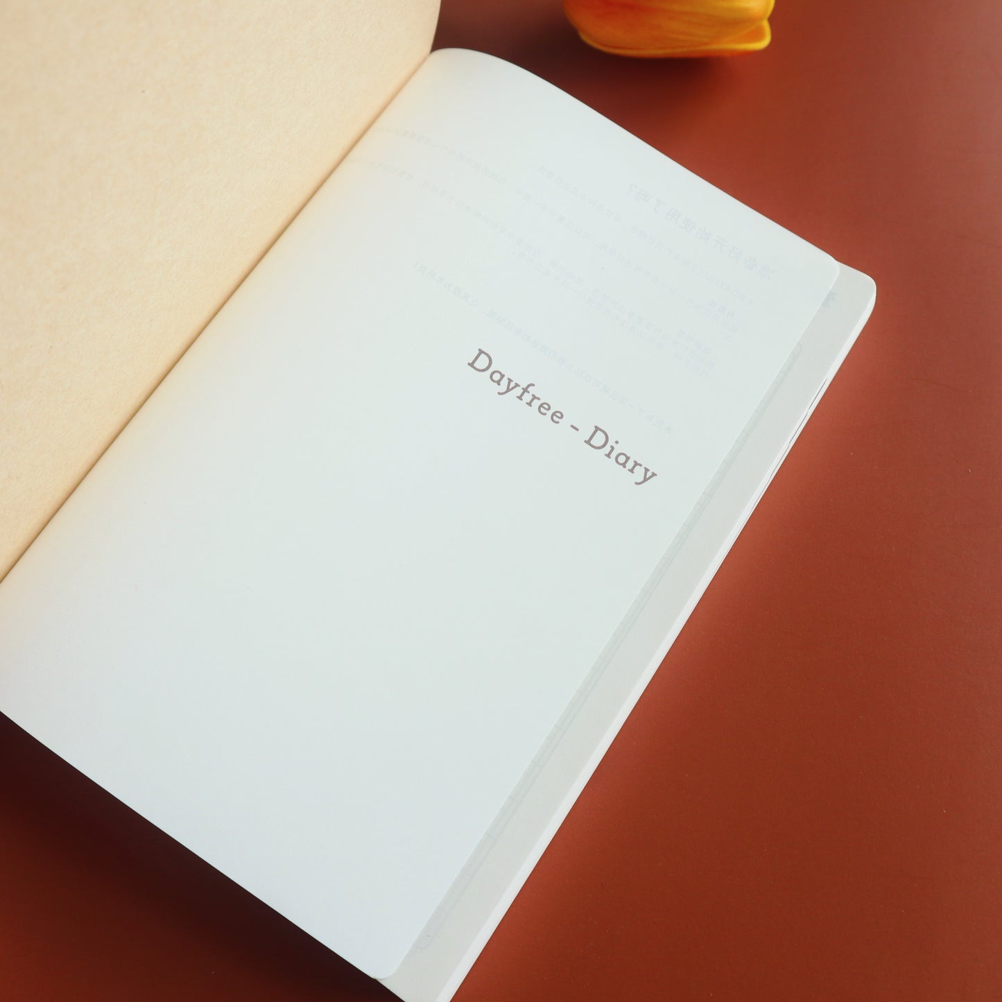 CRENA A6/A5 DayFree Diary [UNDATED] - White/Brown/Black