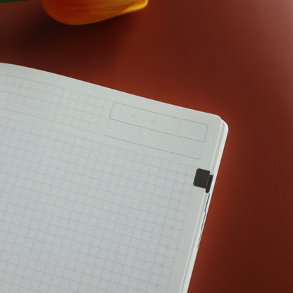 CRENA A6/A5 DayFree Diary [UNDATED] - White/Brown/Black