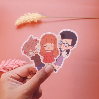 On or Off BL Chibi Sticker Set -  Waterproof Glossy