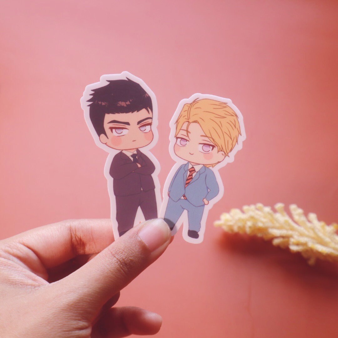 On or Off BL Chibi Sticker Set -  Waterproof Glossy