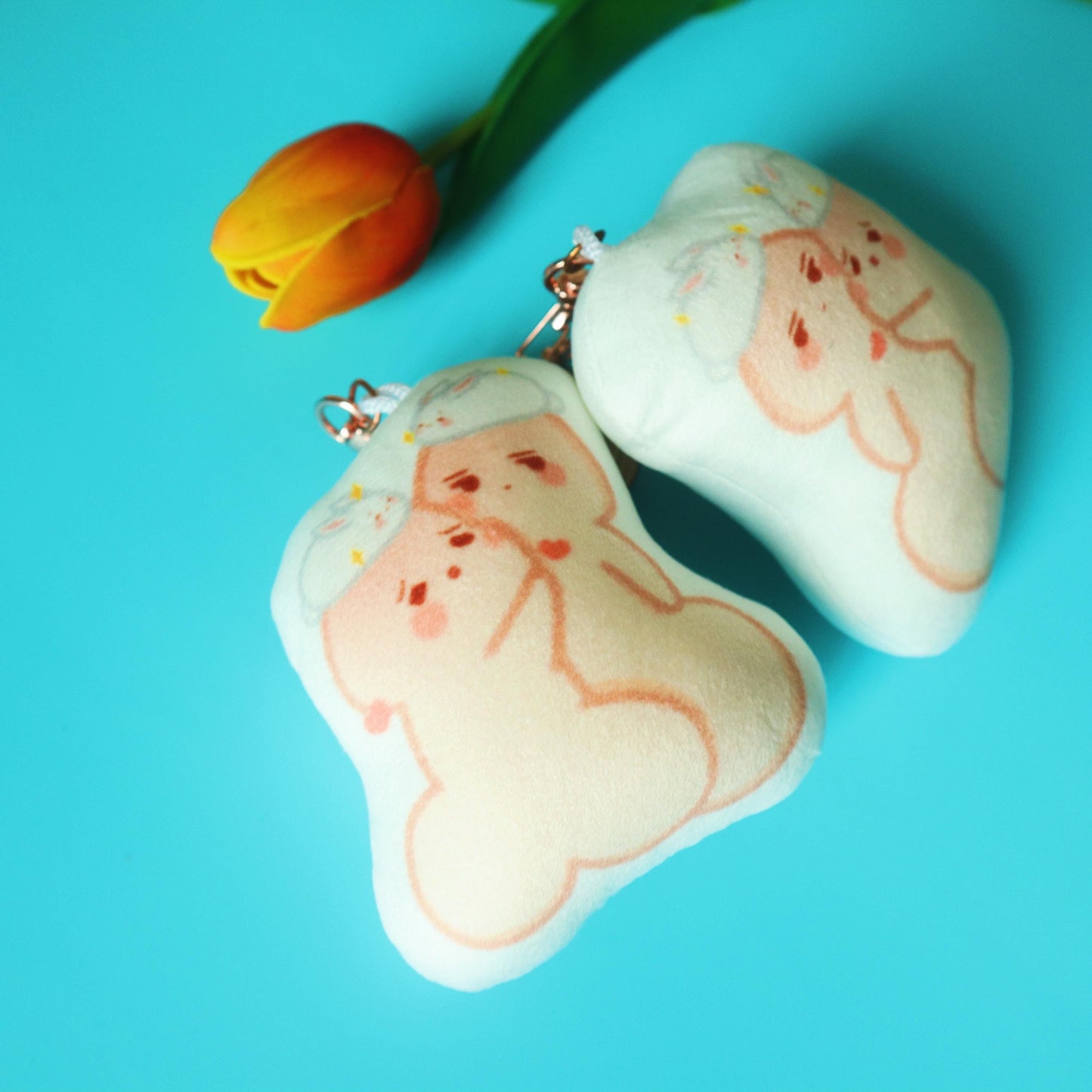 Chibi Penis Cute Plushie Keychain - Yaoi/BL Manhwa Uke-chin Seme-chin